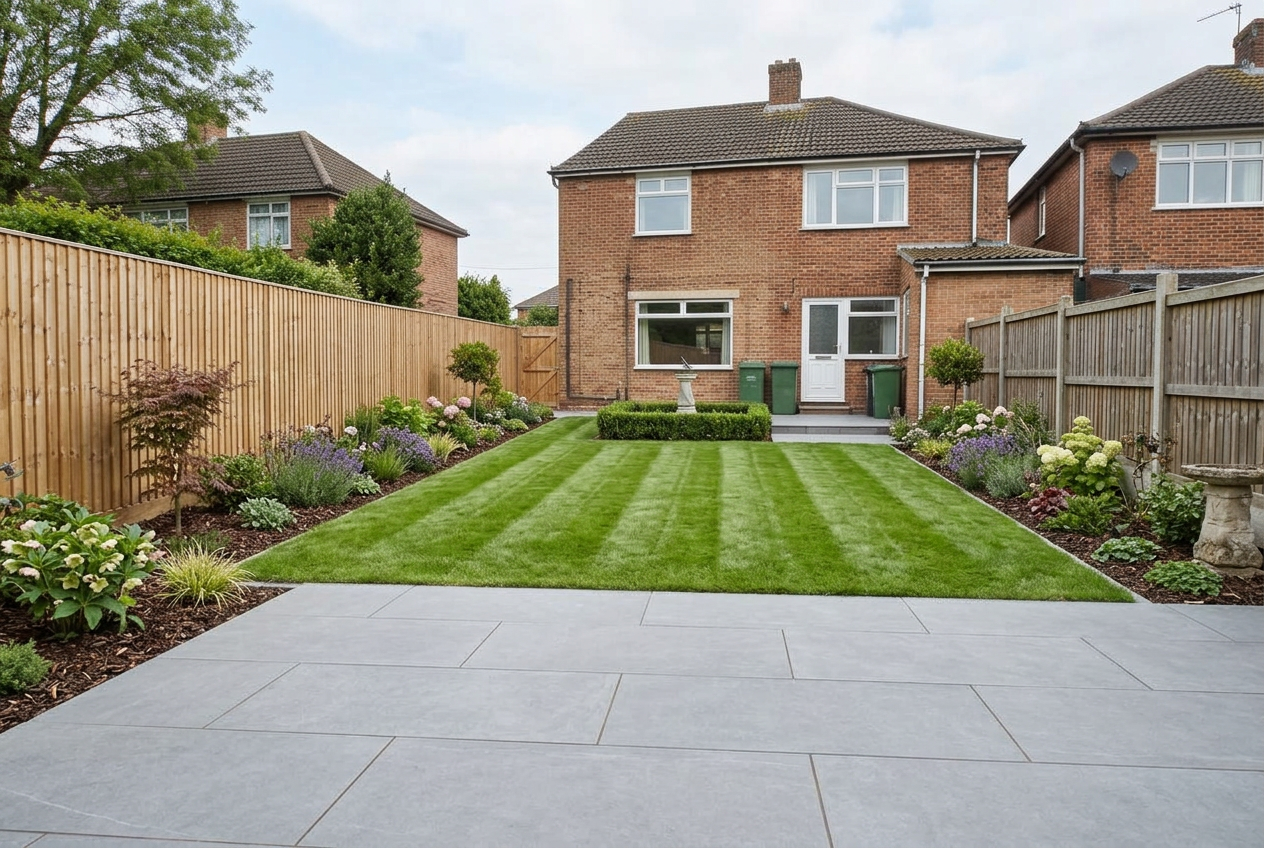 Complete garden transformation — after